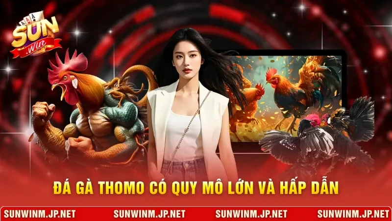 Đá gà Thomo có quy mô lớn và hấp dẫn